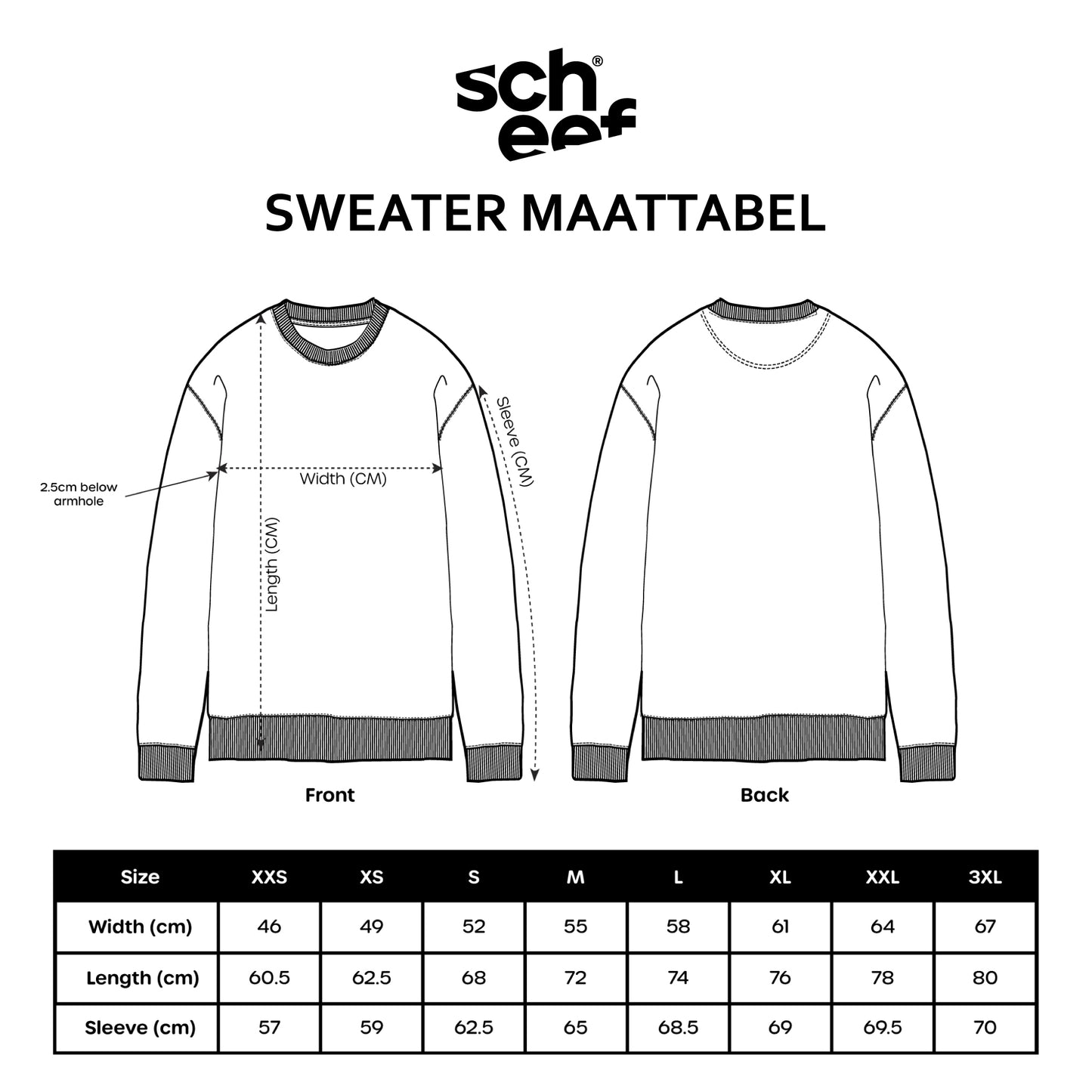 Scheef Sweater “Scheefisticated” Black